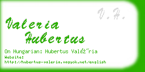 valeria hubertus business card